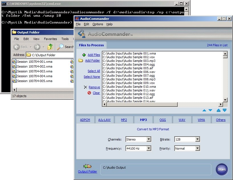 Convert 20+ audio formats with powerful command-line or easy-to-use interface.