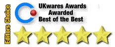 UKwares - 5 Star, Best of the Best, and Editor's Pick Awards